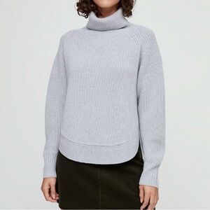 Wilfred Free Merino Wool Asianna Turtleneck Sweater
Large Grey